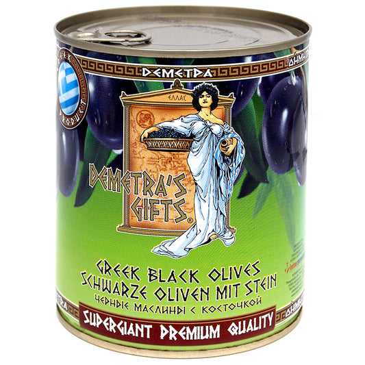 "Demetra" Black Oxidired Olives 850ml