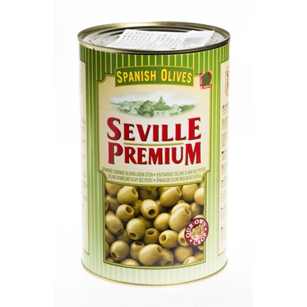 "Seville Premium" Green Pitted Olives 350g
