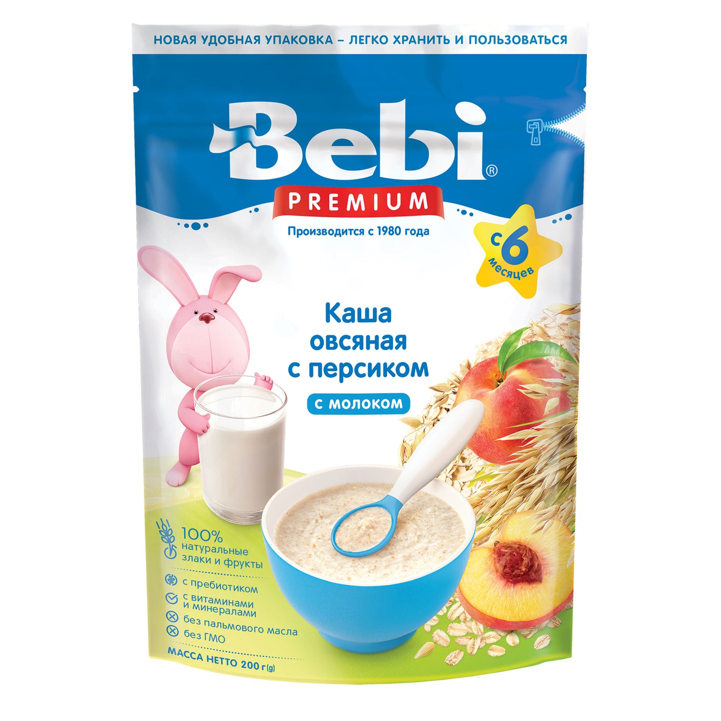 "Bebi" Oatmeal with Peach 200g
