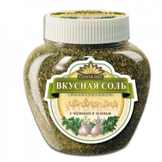 "Costa Del" Tasty Salt Garlic&Greens 400g