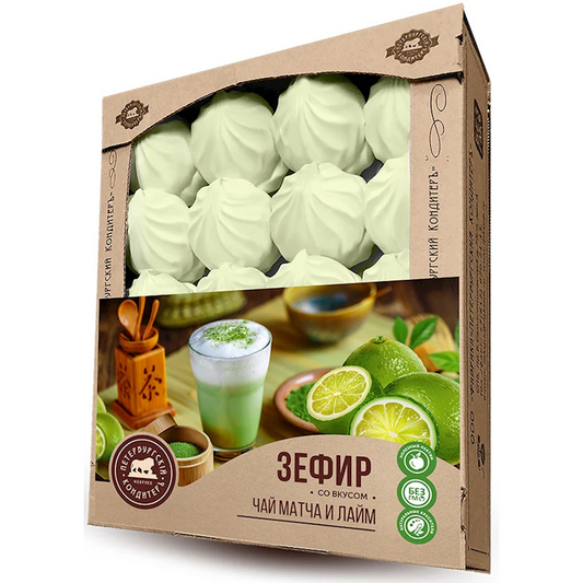 "Peterburgskii konditer" Marshmallow Zefir Matcha & Lime 1kg