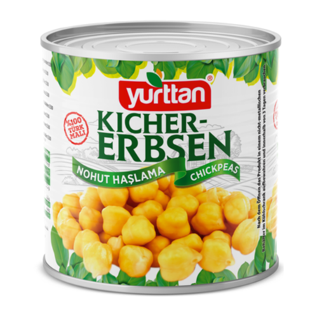 "YURTTAN" Canned Chickpeas 2500g