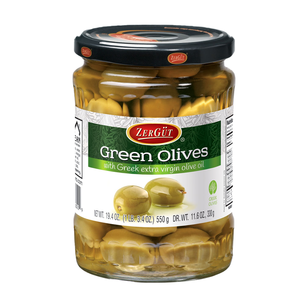 "ZERGUT" Green Olives 550g