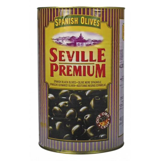 "Seville Premium" Black Pitted Olives 350g