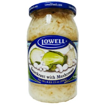 "Lowell" Sauerkraut with Mushroom 890g