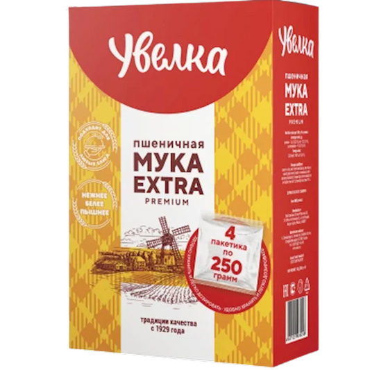 "UVELKA" Wheat Flour 4*250g