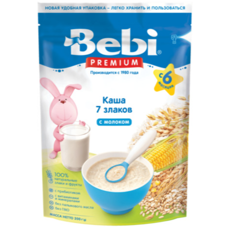 "Bebi" 7 Grains Cereal w/Milk 200g