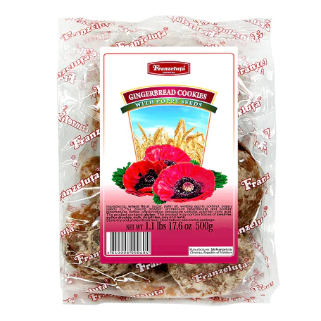 "Franzeluta" Gingerbread with Poppy Seeds 500g