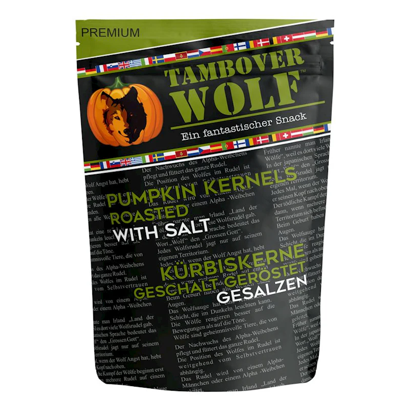 Roasted pumpkin seeds with salt, Tambovsky volk, 80 g