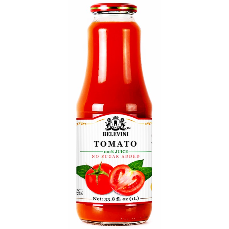 Belevini No Sugar Added 100% Tomato Juice 1L