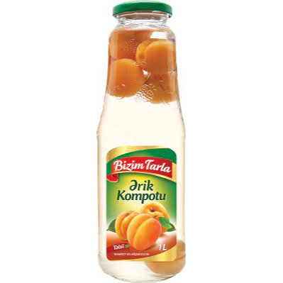 Bizim Tarla Apricot Compote 1L